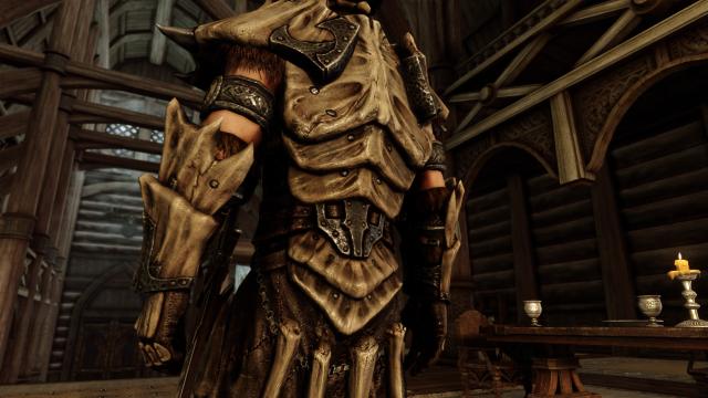 8к дракона та даедрична броня / 8K Upscaled Dragon and Daedric Armors для Skyrim SE-AE