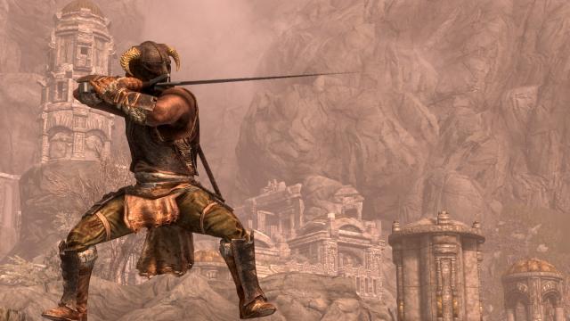 Ведьмачий меч / Tamu75 Witcher's Steel Sword для Skyrim SE-AE