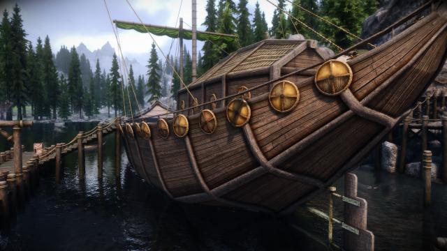 HD Кораблі та човни / Boats and Ships для Skyrim SE-AE