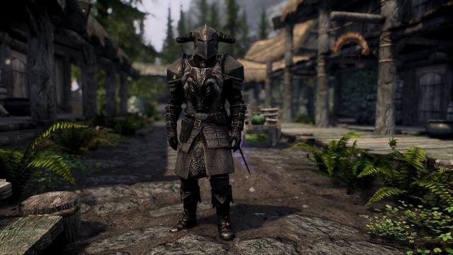 Сет мертвого лицаря / Death knight - Armor для Skyrim SE-AE