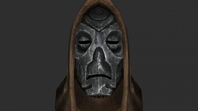 Натуральні маски драконячих жерців / Natural Dragon Priest Mask Textures для Skyrim SE-AE