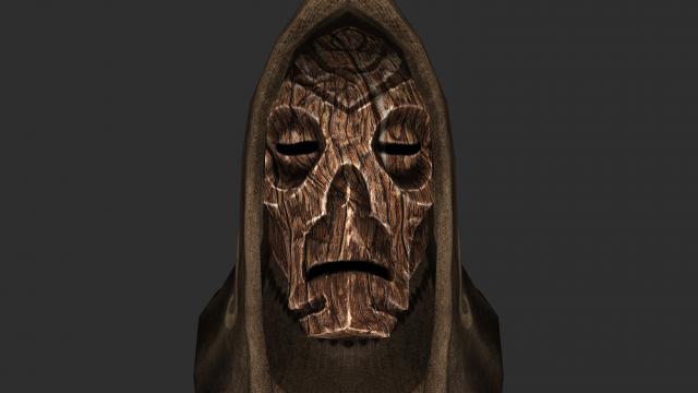 Натуральні маски драконячих жерців / Natural Dragon Priest Mask Textures для Skyrim SE-AE