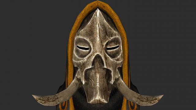 Натуральні маски драконячих жерців / Natural Dragon Priest Mask Textures для Skyrim SE-AE