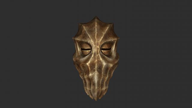 Натуральні маски драконячих жерців / Natural Dragon Priest Mask Textures для Skyrim SE-AE