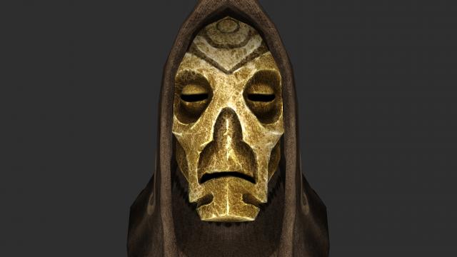 Натуральні маски драконячих жерців / Natural Dragon Priest Mask Textures для Skyrim SE-AE