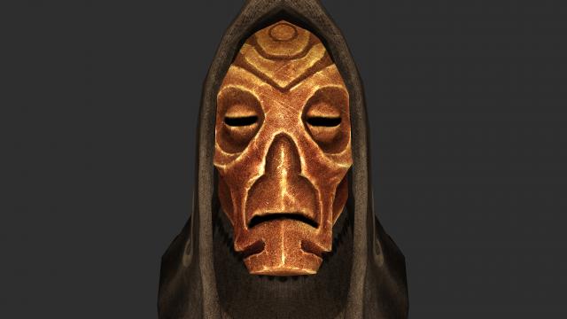 Натуральні маски драконячих жерців / Natural Dragon Priest Mask Textures для Skyrim SE-AE