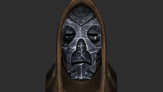 Натуральні маски драконячих жерців / Natural Dragon Priest Mask Textures для Skyrim SE-AE