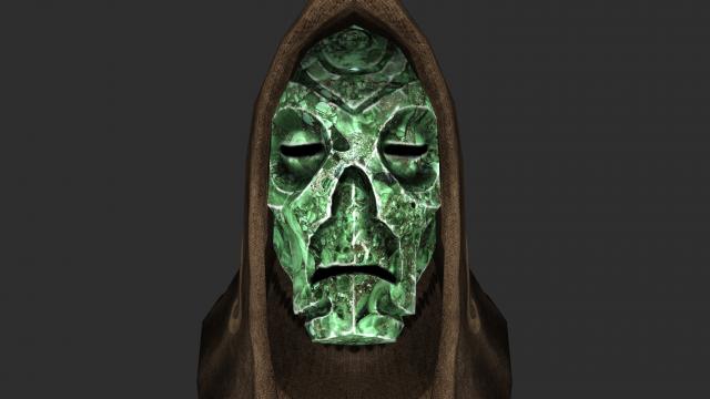 Натуральні маски драконячих жерців / Natural Dragon Priest Mask Textures для Skyrim SE-AE