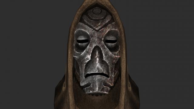 Натуральні маски драконячих жерців / Natural Dragon Priest Mask Textures для Skyrim SE-AE