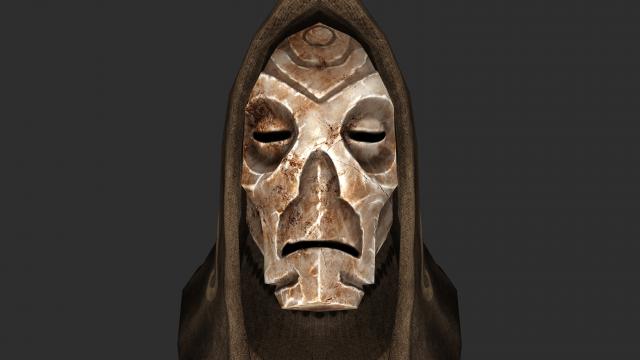 Натуральні маски драконячих жерців / Natural Dragon Priest Mask Textures для Skyrim SE-AE