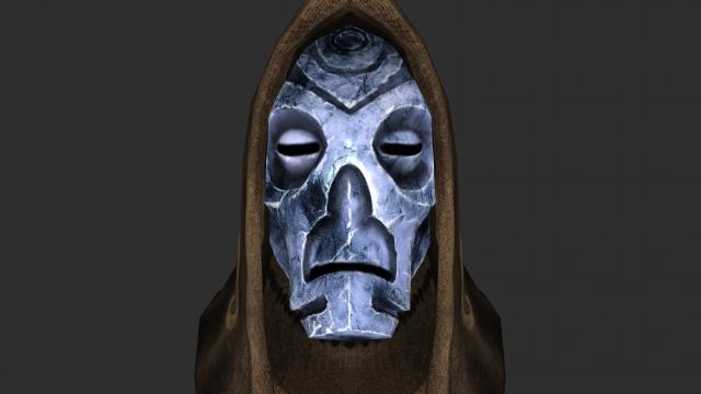 Натуральні маски драконячих жерців / Natural Dragon Priest Mask Textures для Skyrim SE-AE