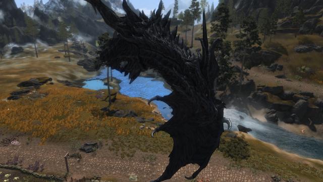 Новый Алдуин / Cunny's Alduin для Skyrim SE-AE