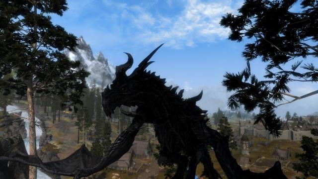 Новый Алдуин / Cunny's Alduin для Skyrim SE-AE