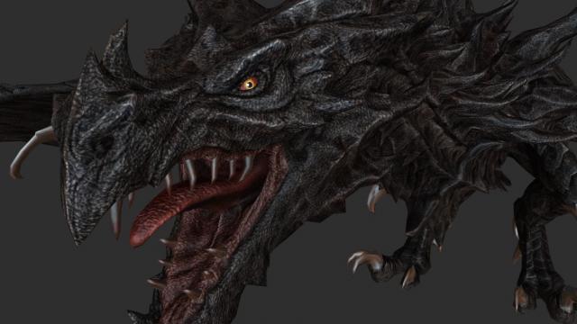 Новый Алдуин / Cunny's Alduin для Skyrim SE-AE