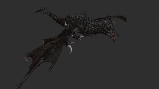 Новый Алдуин / Cunny's Alduin для Skyrim SE-AE