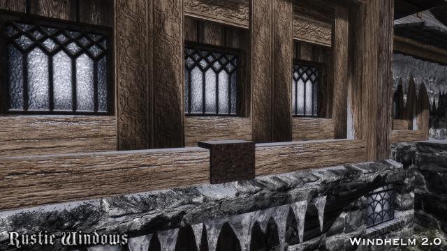 Переробка вікон / RUSTIC WINDOWS - Special Edition для Skyrim SE-AE