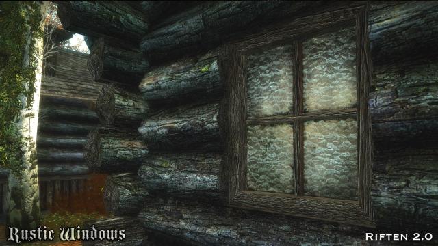 Переробка вікон / RUSTIC WINDOWS - Special Edition для Skyrim SE-AE