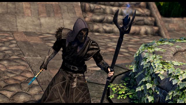 Conjuration Staff HD - Посох чаклунства для Skyrim SE-AE