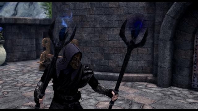 Conjuration Staff HD - Посох чаклунства для Skyrim SE-AE