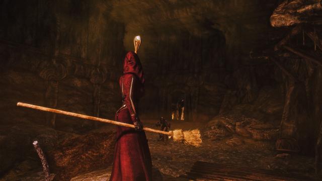 Witches Broomstick Staff - A Halloween Mod for Skyrim SE-AE