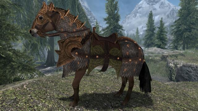 Реалістичні коні / Real Horses для Skyrim SE-AE
