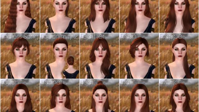 KS Hairdos SSE для Skyrim SE-AE