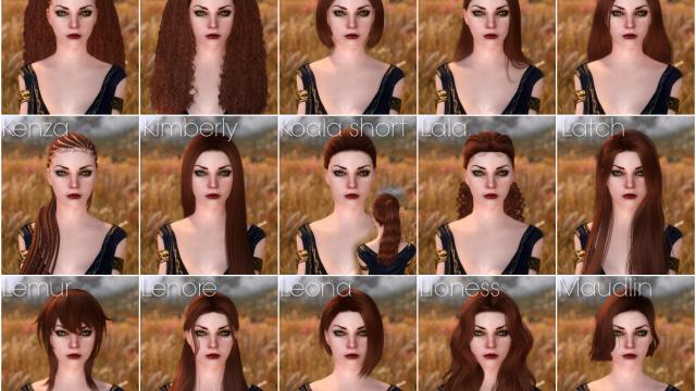 KS Hairdos SSE для Skyrim SE-AE