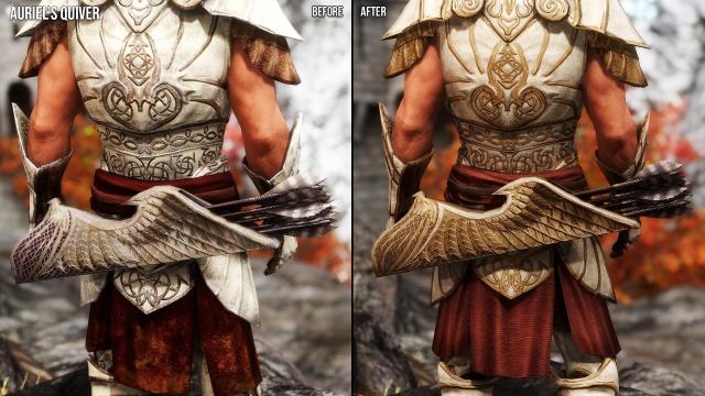 Ancient Falmer Armors and Weapons Retexture SE для Skyrim SE-AE