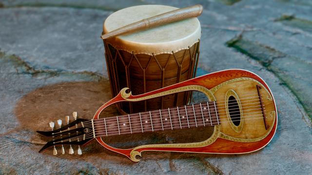 HD музыкальные инструменты / JS Instruments of Skyrim SE для Skyrim SE-AE