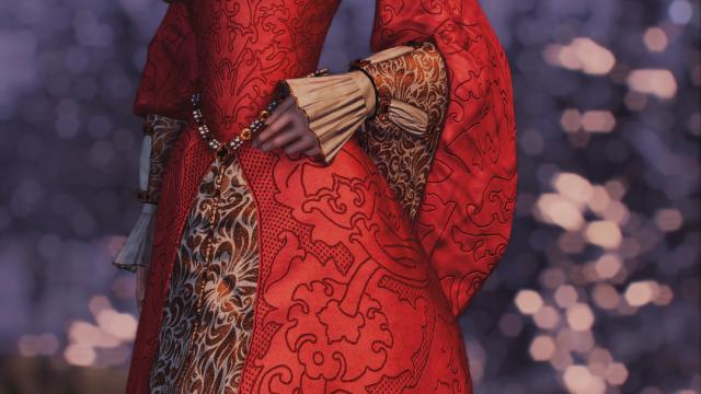 Сукня Єлизавети Тюдор / Elizabeth Tudor Gown UNP CBBE - SSE для Skyrim SE-AE