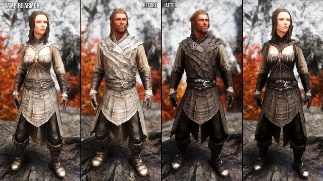 Vampire Armors and Weapons Retexture SE for Skyrim SE-AE