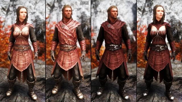 Vampire Armors and Weapons Retexture SE for Skyrim SE-AE