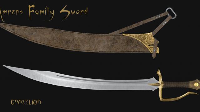 CL’s Amrens Family Sword - Новий сімейний меч Амрена для Skyrim SE-AE
