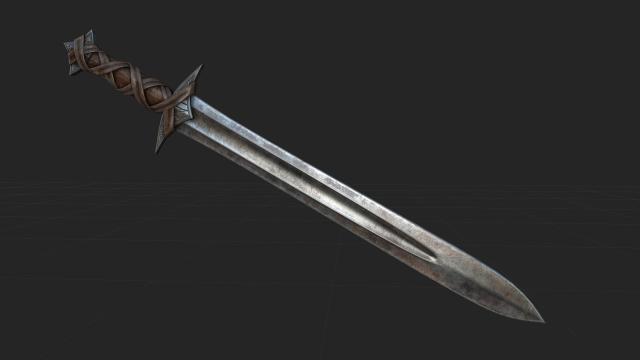 Sarta - Leather Wrapped Sword - Сарта для Skyrim SE-AE