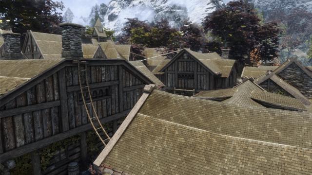 TB's HD Riften Roofs для Skyrim SE-AE