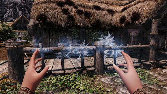 Longer Fire and Ice Effects - Тривалі ефекти від вогню та морозу для Skyrim SE-AE