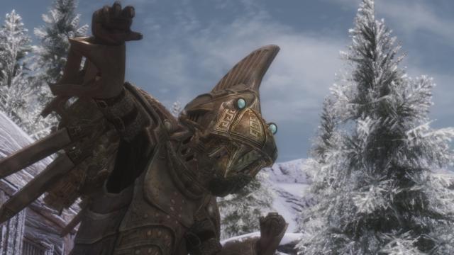 Анімовані дверські головні убори / Animated Dwarven head gear для Skyrim SE-AE