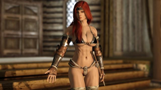 Реплейсер Эйлы / SavrenX Aela для Skyrim SE-AE