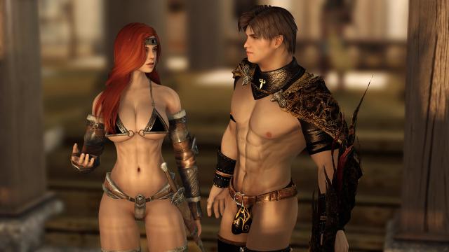 Реплейсер Эйлы / SavrenX Aela для Skyrim SE-AE