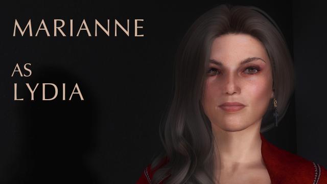 Маріанна - Реплейсер Лідії / Marianne as Lydia NPC Replacer SSE для Skyrim SE-AE