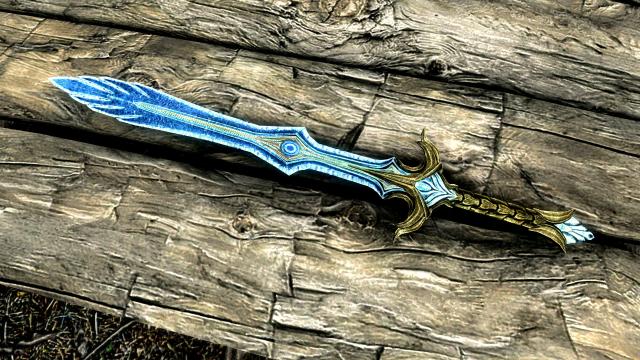 Реколор скляної зброї / Vlammenzee's Glass weapons retextured для Skyrim SE-AE