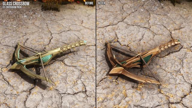 Glass Armors and Weapons Retexture SE for Skyrim SE-AE