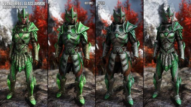 Glass Armors and Weapons Retexture SE for Skyrim SE-AE