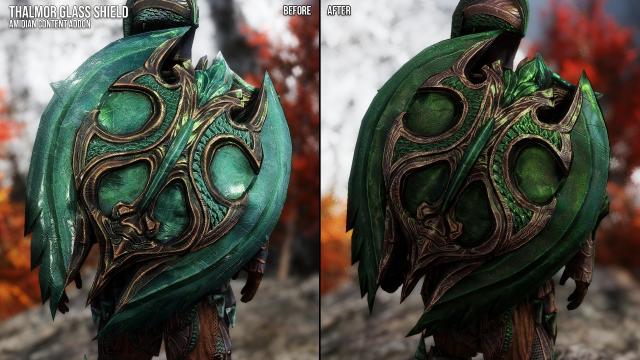 Glass Armors and Weapons Retexture SE for Skyrim SE-AE
