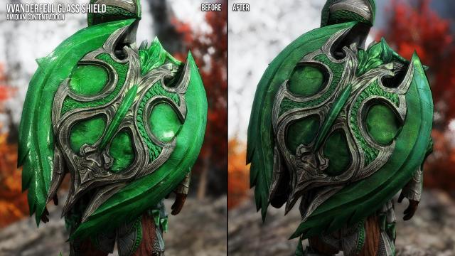 Glass Armors and Weapons Retexture SE for Skyrim SE-AE