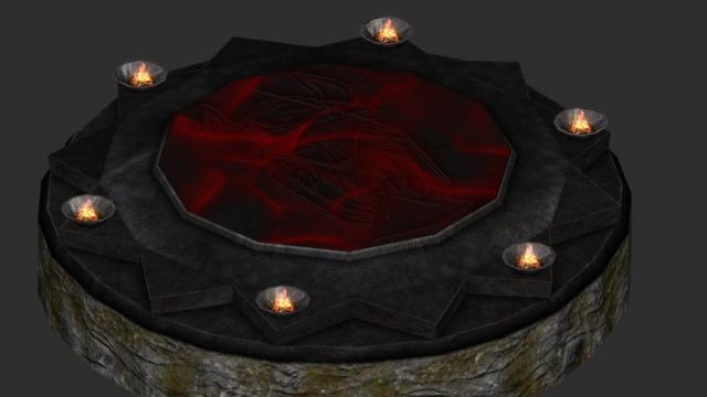 Переробка вівтаря Потеми / Wolfskull Altar Redone для Skyrim SE-AE