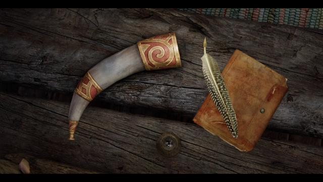 HD Нордські бойові роги / Rally's Nord War Horns для Skyrim SE-AE