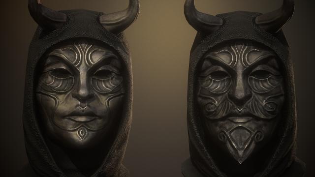 Красива маска Клавікуса / Masque of Clavicus Vile для Skyrim SE-AE