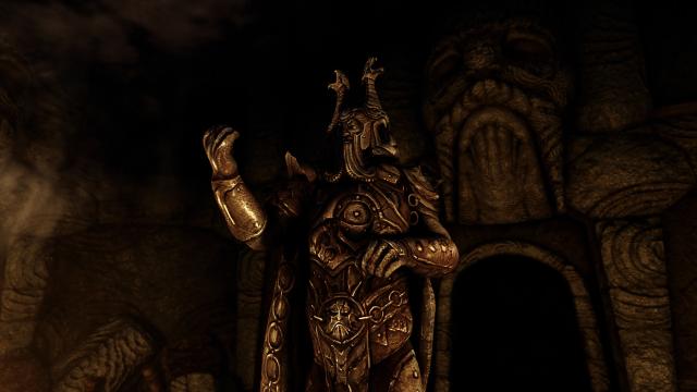 Statue of Ysgramor - 4K AI Upscaled - 2k/4k Статуя Ісграмора для Skyrim SE-AE