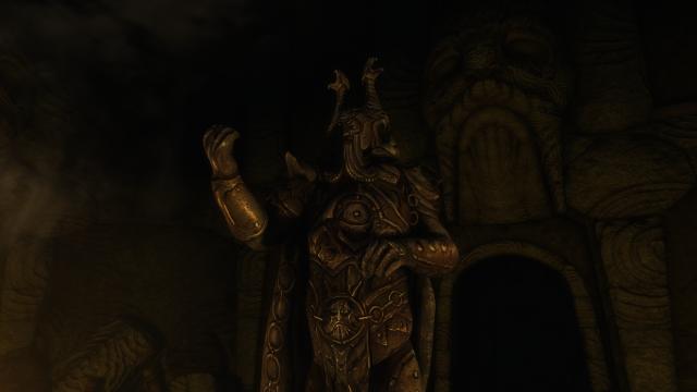 Statue of Ysgramor - 4K AI Upscaled - 2k/4k Статуя Ісграмора для Skyrim SE-AE